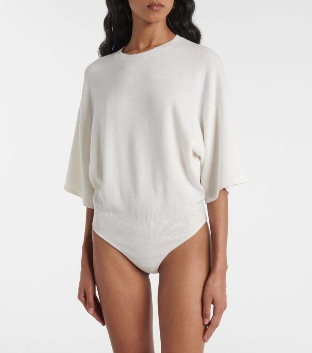 Khaite Simon Wool Blend Bodysuit XS $1180